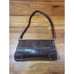 Vintage Tommy Hilfiger Y2K Faux Snake Skin Mini Brown